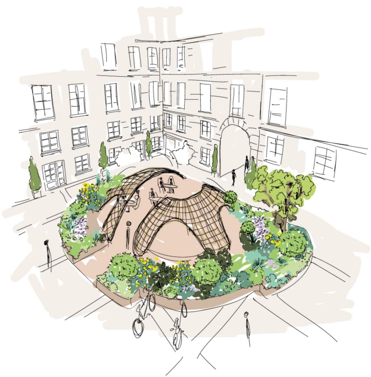 îlots de fraicheur en milieu urbain - La solution bambou