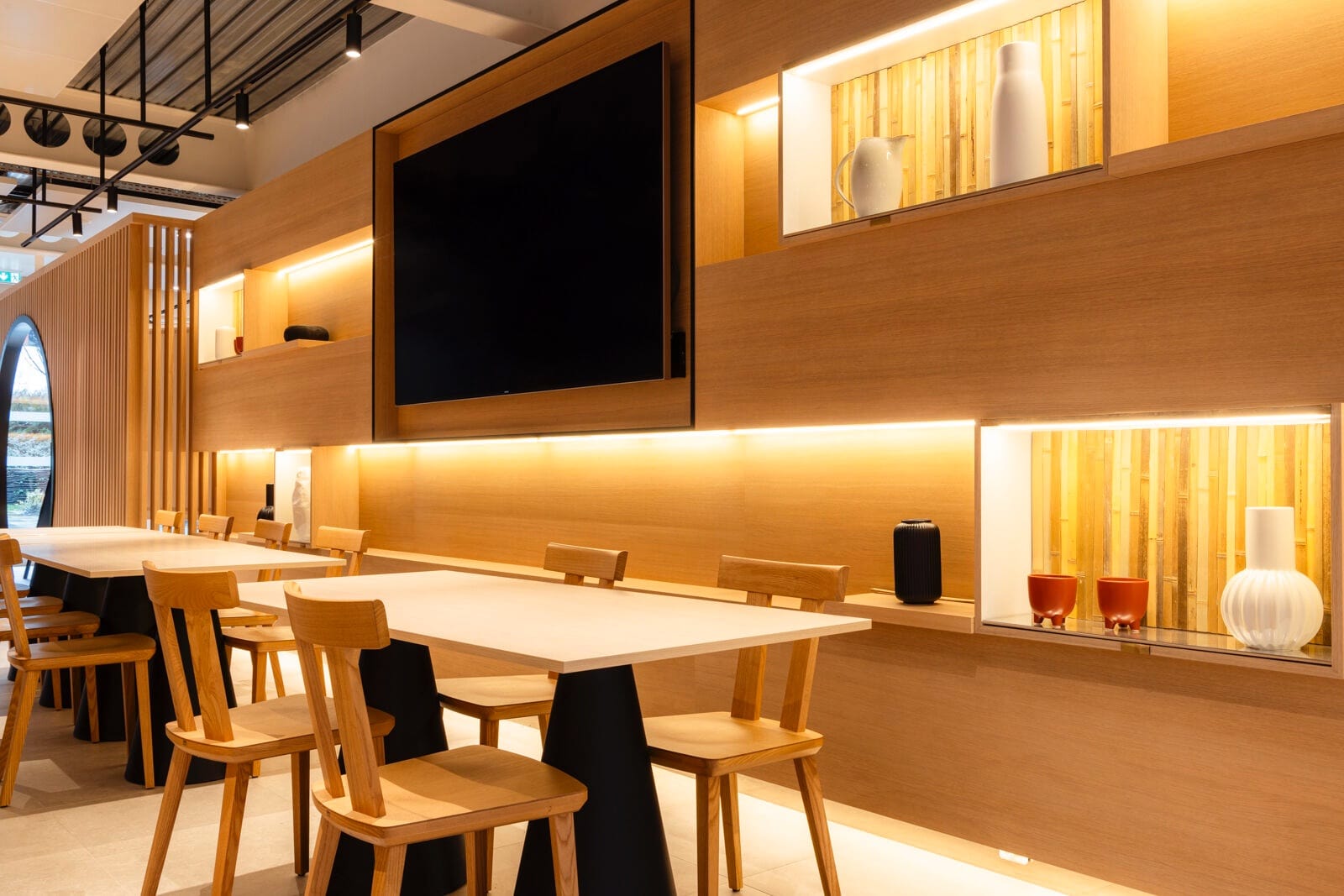 L’Oréal – Siège social de Clichy – Agencements bambou - Restaurant Koya