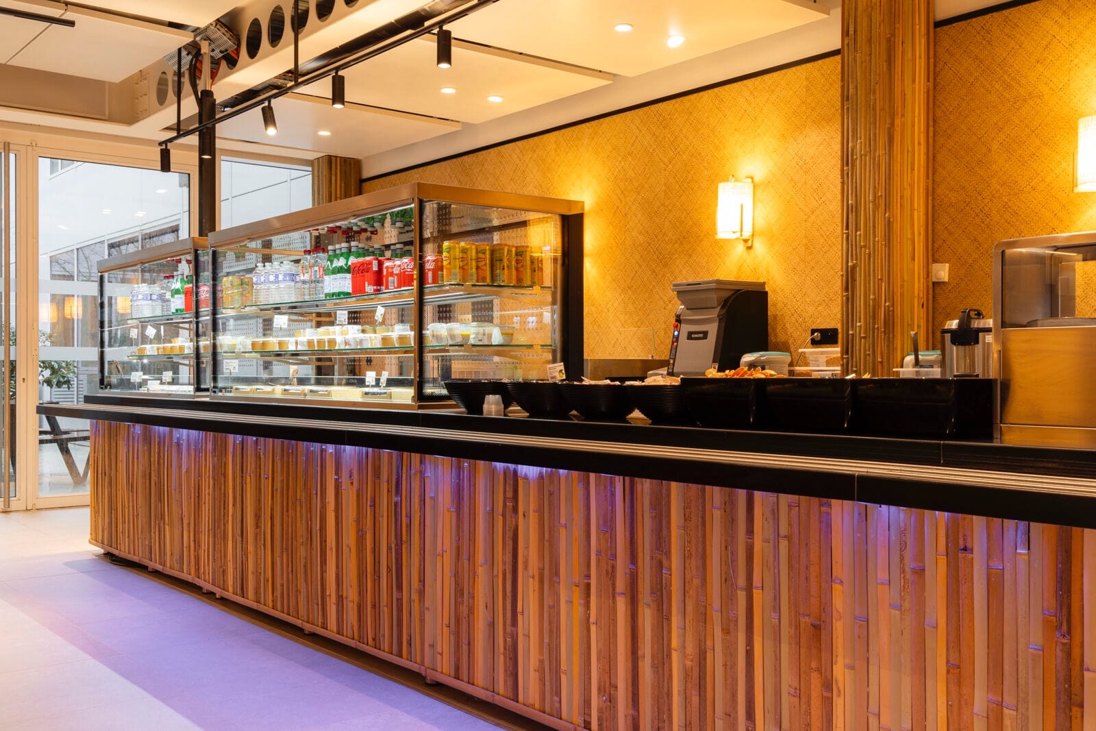 L’Oréal – Siège social de Clichy – Agencements bambou -Restaurant Koya