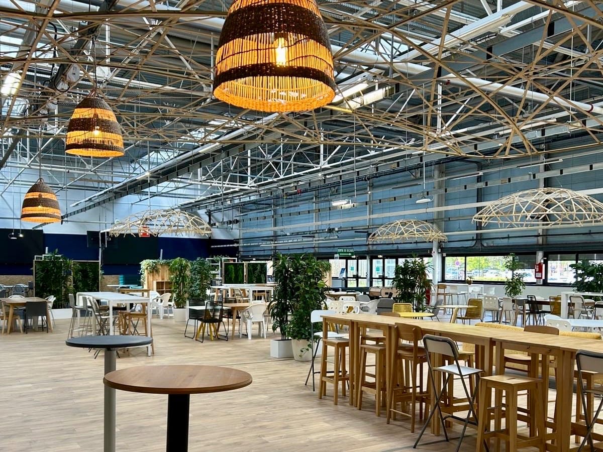 Agencements bambou - Decathlon Campus Nord