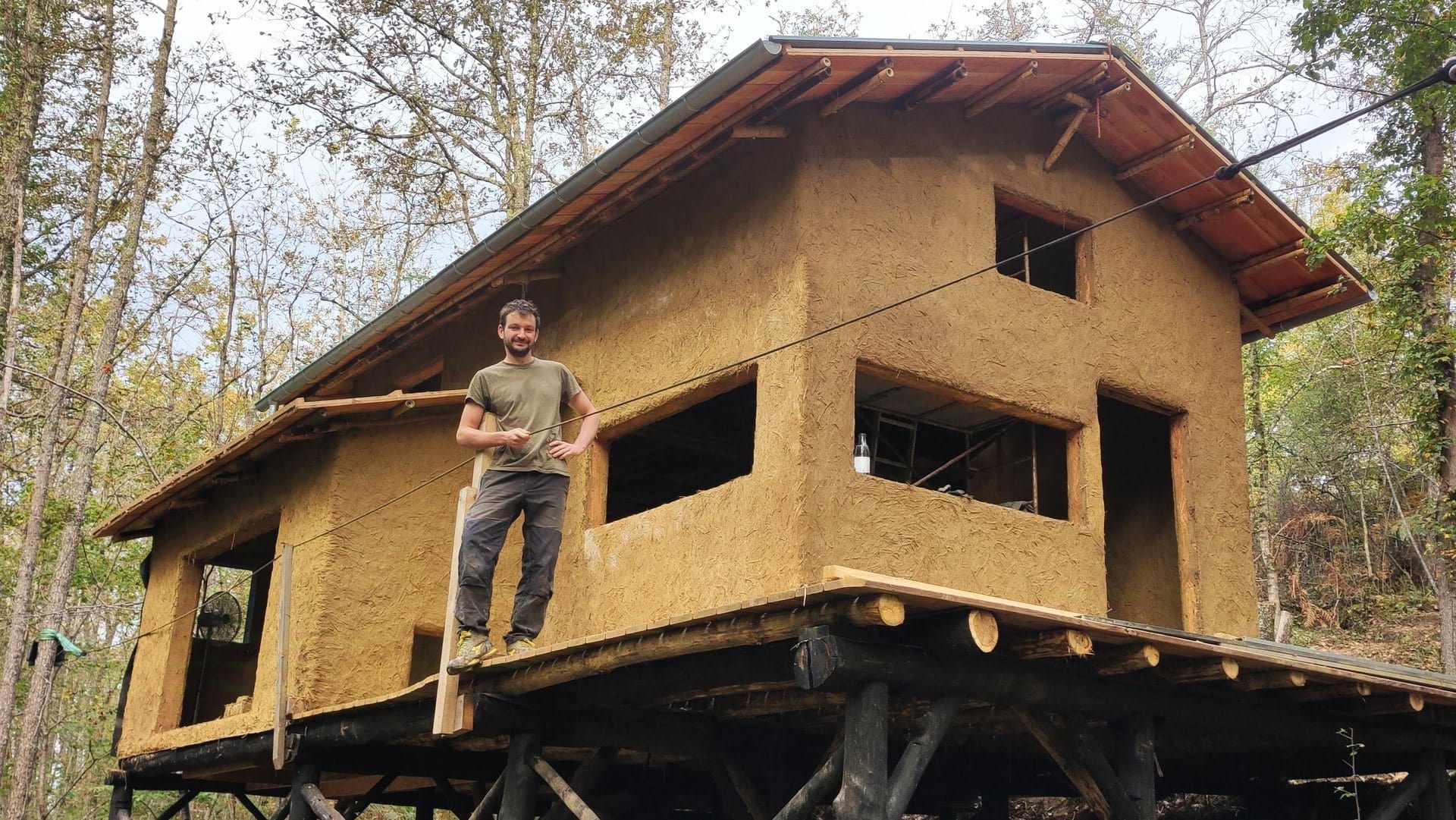 première maison en structure bambou de France
