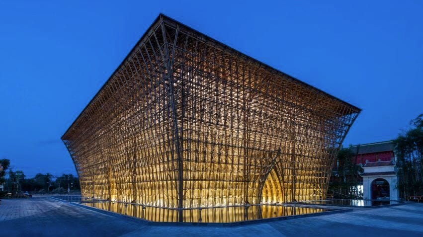 Le centre d&rsquo;accueil en bambou du Grand World Phu Quoc par Vo Trong Nghia Architects