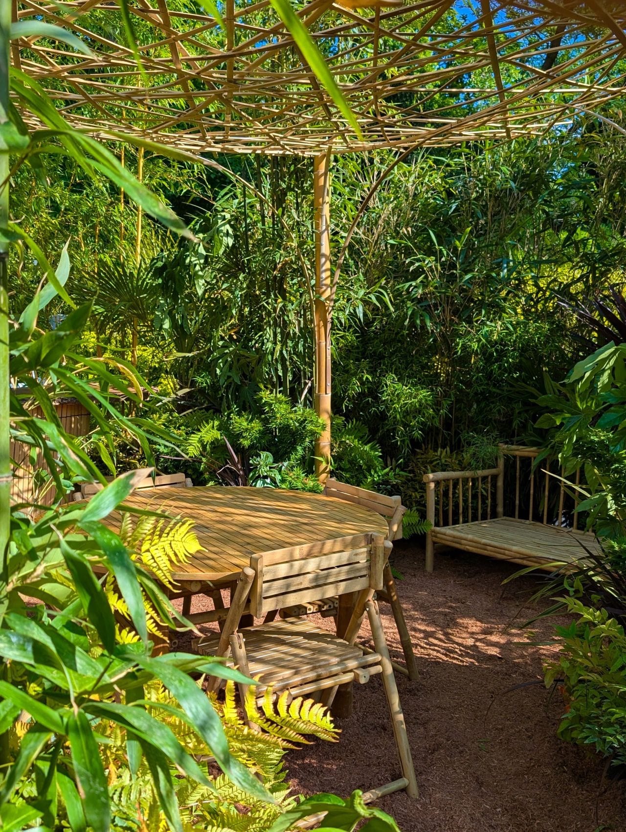 Canopée bambou au Salon Jardins Jardin 2025