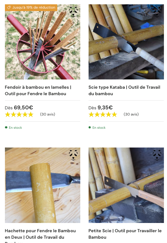 Où trouver de bons outils pour le bambou ?